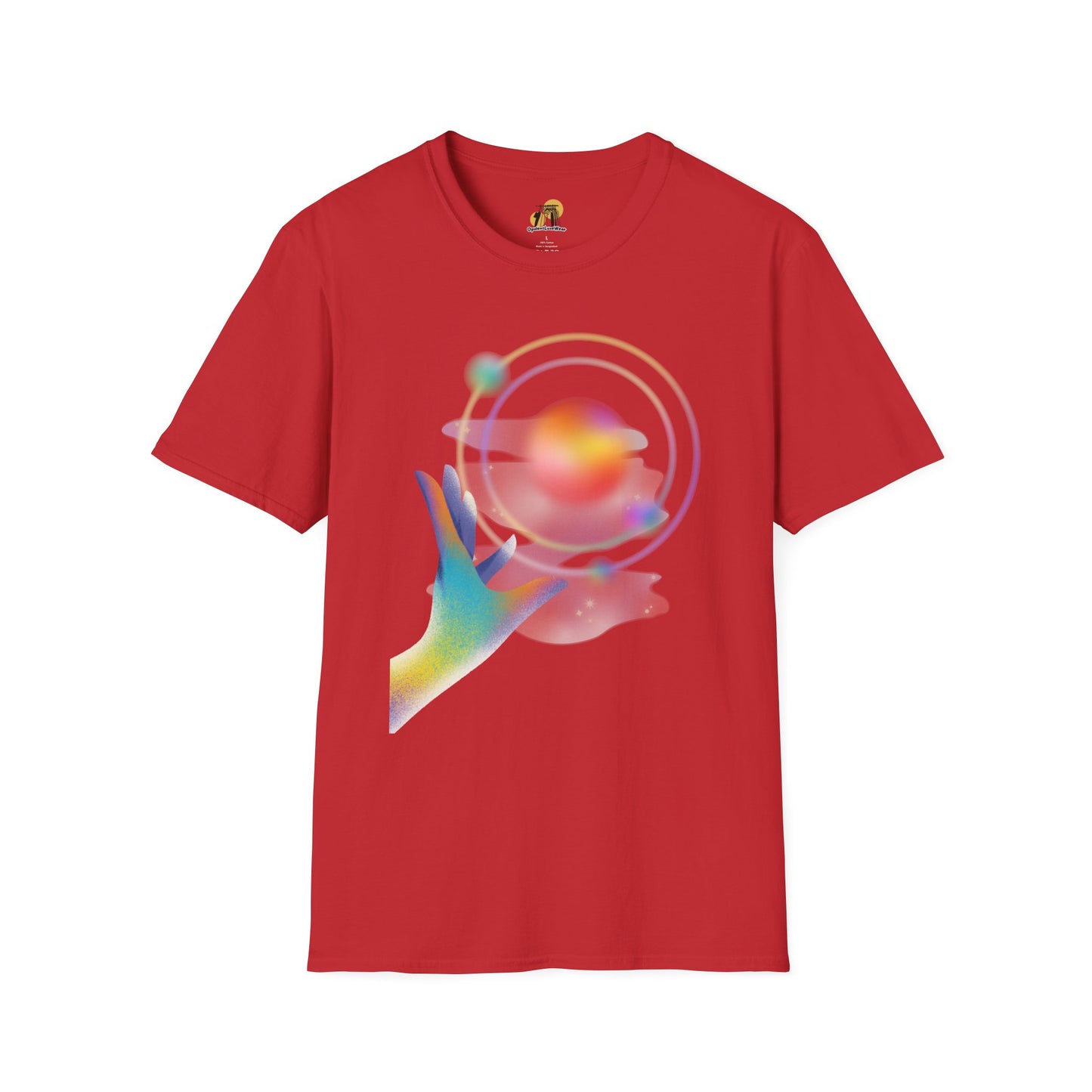 Gradient Hand-Illustration Unisex T-Shirt, Soft T-Shirt, Casual Wear, Trendy Top, Gift for Friends, Graphic Tee