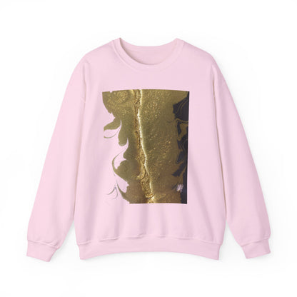 Gold Leaf Graphic Crewneck Sweatshirt | Cozy Fall/Winter Style Gift