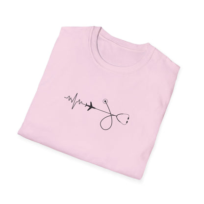 Heartbeats & Healing Unisex T-Shirt, Medical Nurse Doctor Gift