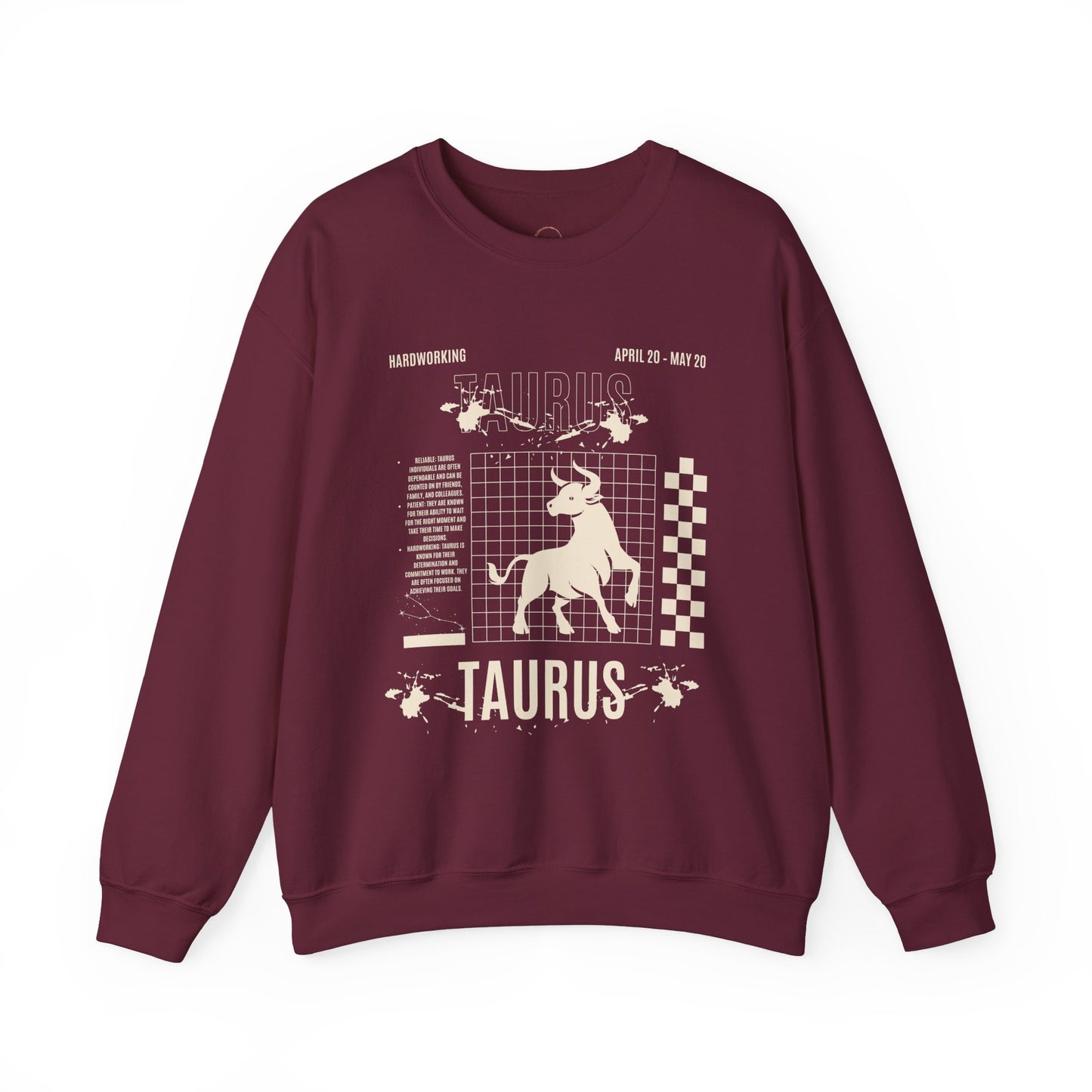 Taurus Zodiac Sweatshirt, Astrology Crewneck Jumper, Bull Constellation