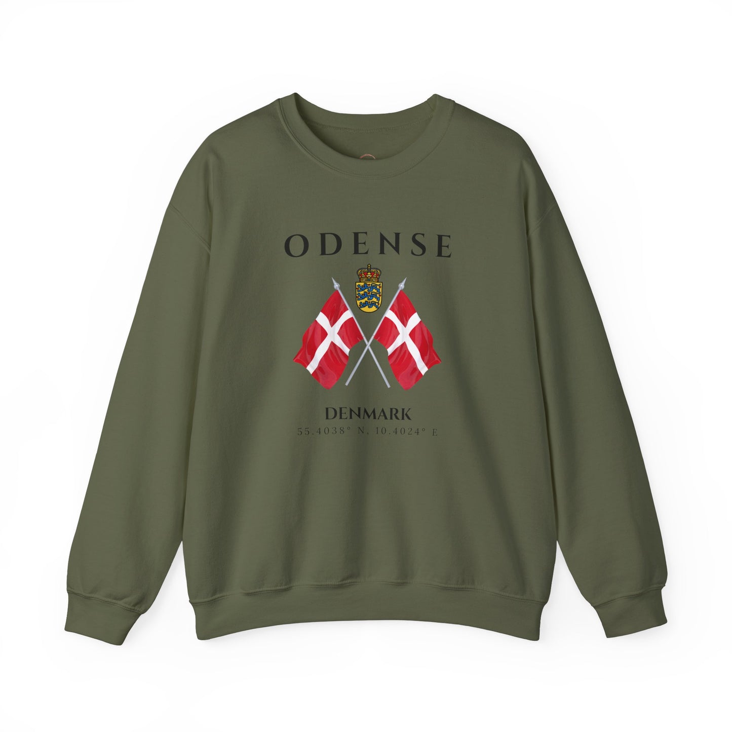 Odense Sweatshirt, Unisex Sweater, Scandinavian, Denmark, gift, Nordic Style, Odense Denmark,