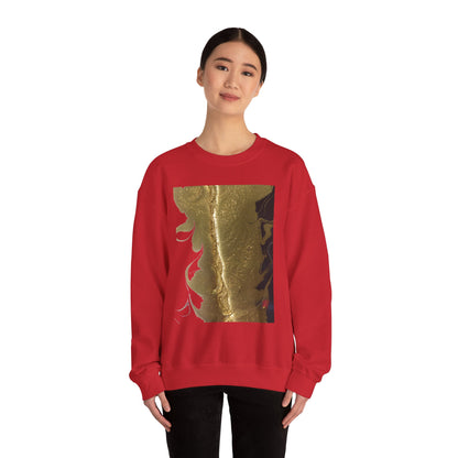 Gold Leaf Graphic Crewneck Sweatshirt | Cozy Fall/Winter Style Gift