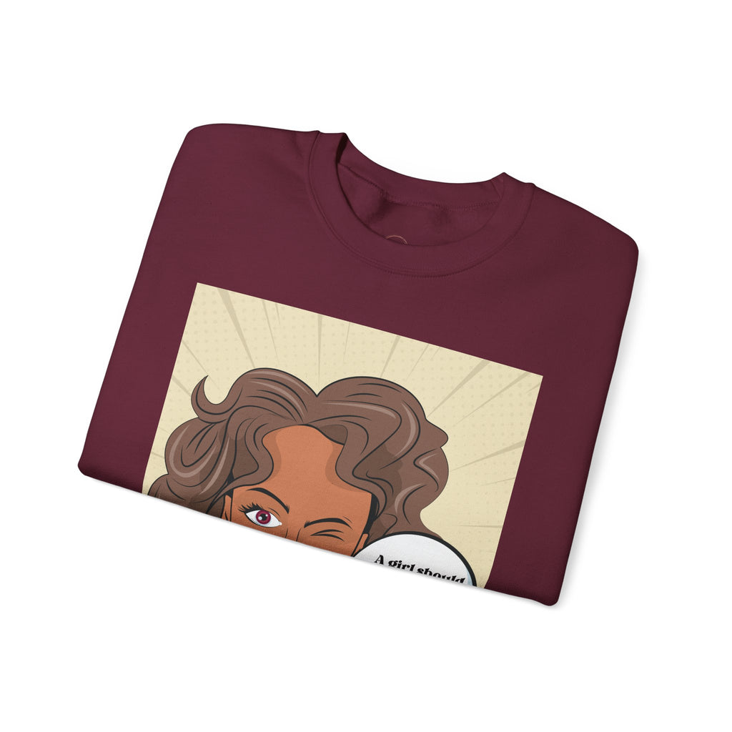 Girl Power Unisex Sweatshirt, Empowering Crewneck Jumper, Inspirational Women's