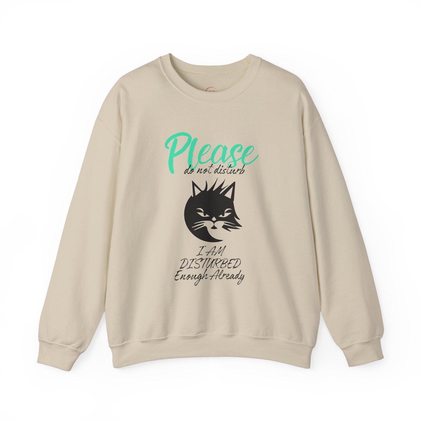 Please Do Not Disturb Cat Unisex Crewneck Sweatshirt