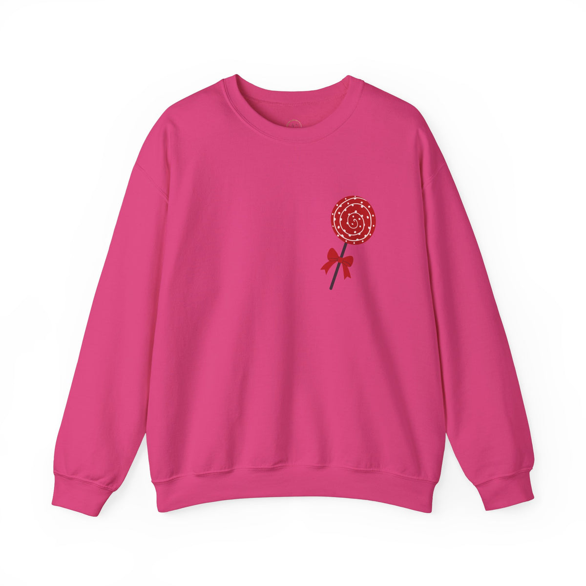 Valentine's Day Sweet Candy Sweatshirt, Pink Red Cute Unisex Crewneck Jumper,