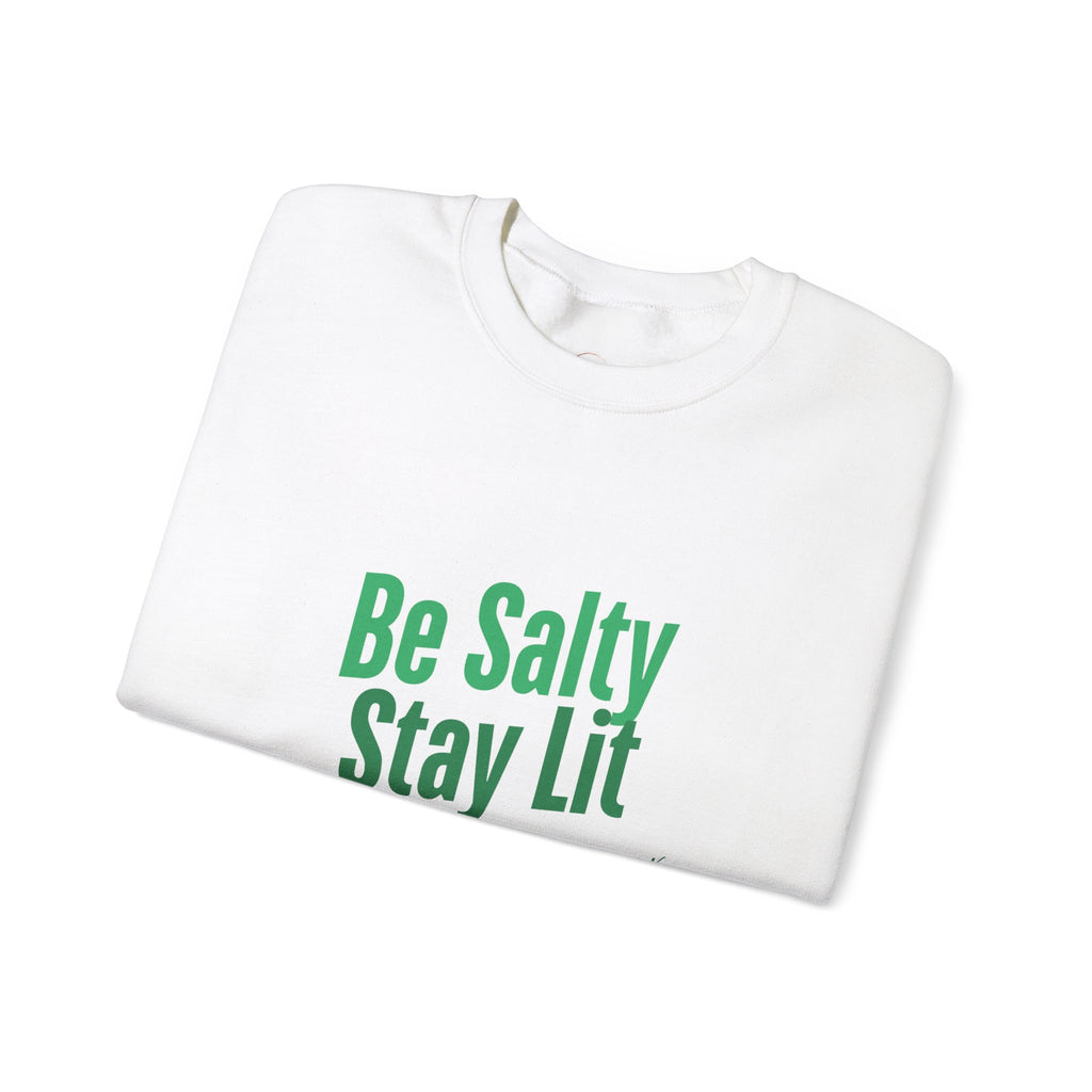 Be Salty Stay Lit Matthew 5:13-14 Christian Sweatshirt - A1 Majestic