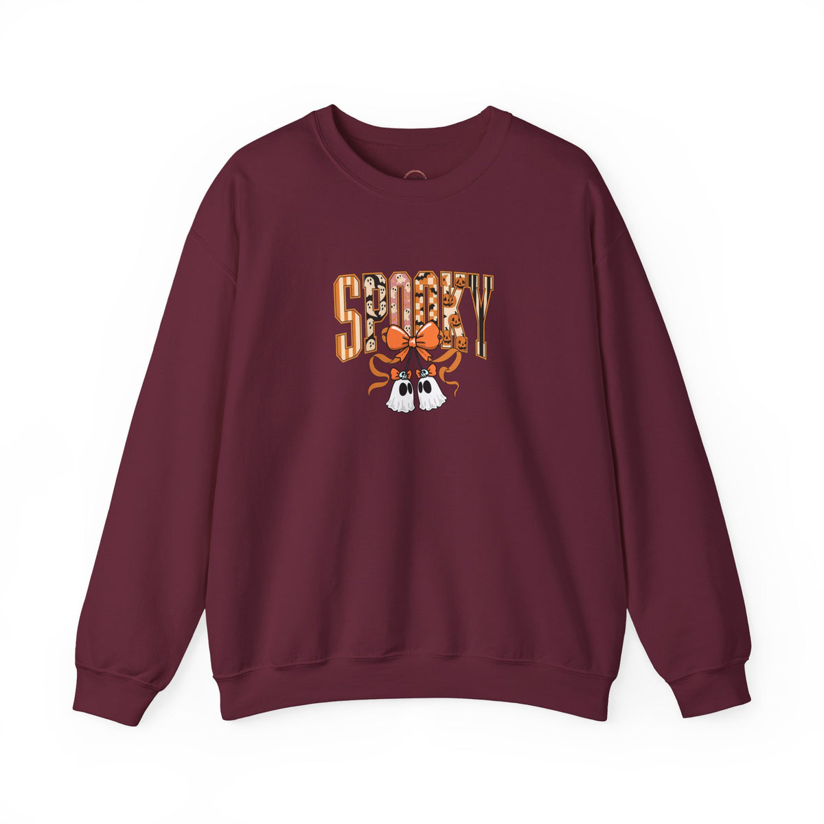 Spooky Ghost Pumpkin Crewneck Sweatshirt