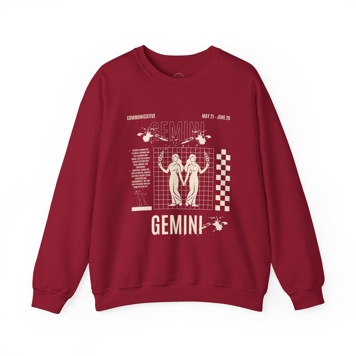 Gemini Zodiac Unisex Sweatshirt, Astrology Crewneck Jumper, Horoscope Pullover