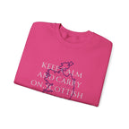 Scottish Style Unisex Sweatshirt Comfortable Outfit Keep Calm and Carry On Design - A1 Majestic