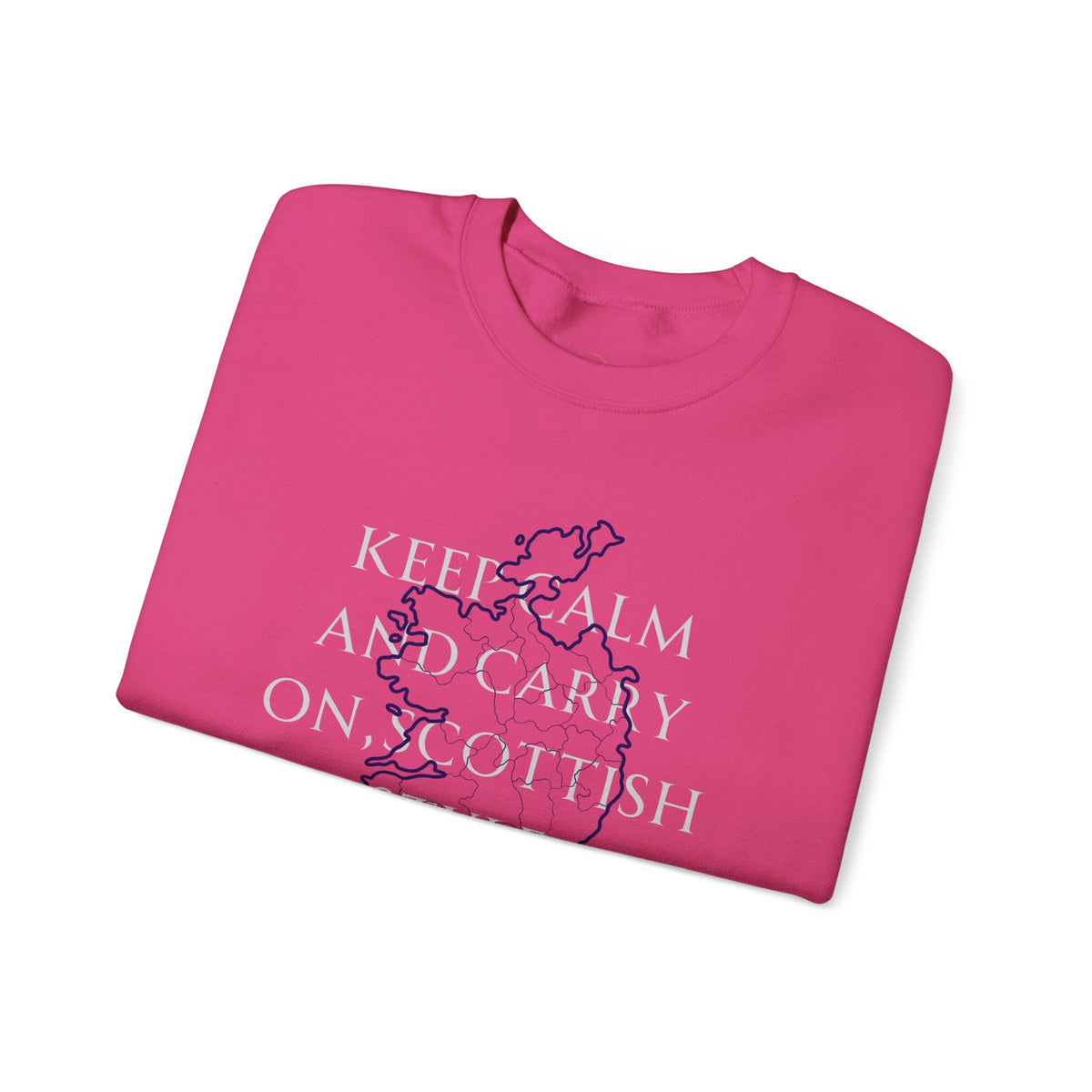 Scottish Style Unisex Sweatshirt Comfortable Outfit Keep Calm and Carry On Design - A1 Majestic