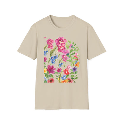 Botanical Bliss T-Shirt - Floral Print Tee