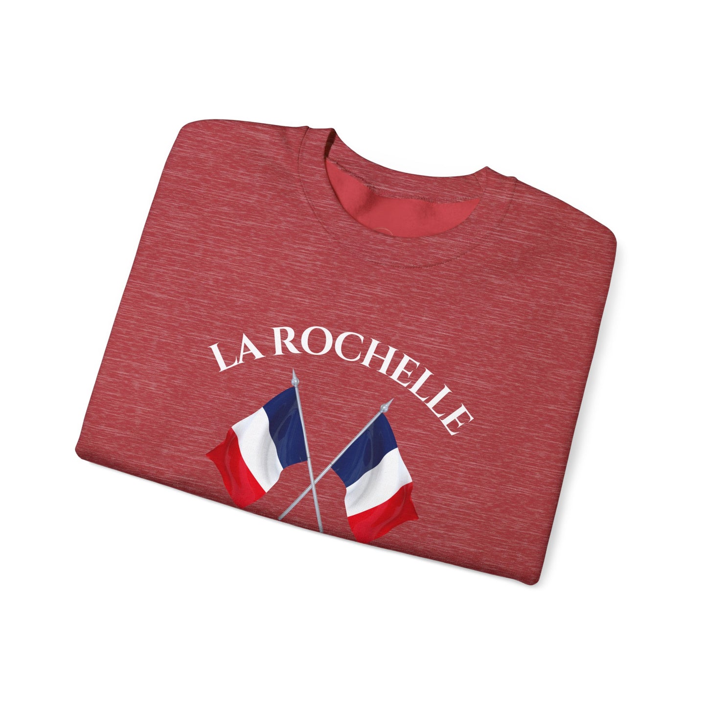 La Rochelle Unisex Sweatshirt, Heather France Sweater, Crewneck Jumper, French