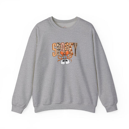 Spooky Ghost Pumpkin Crewneck Sweatshirt