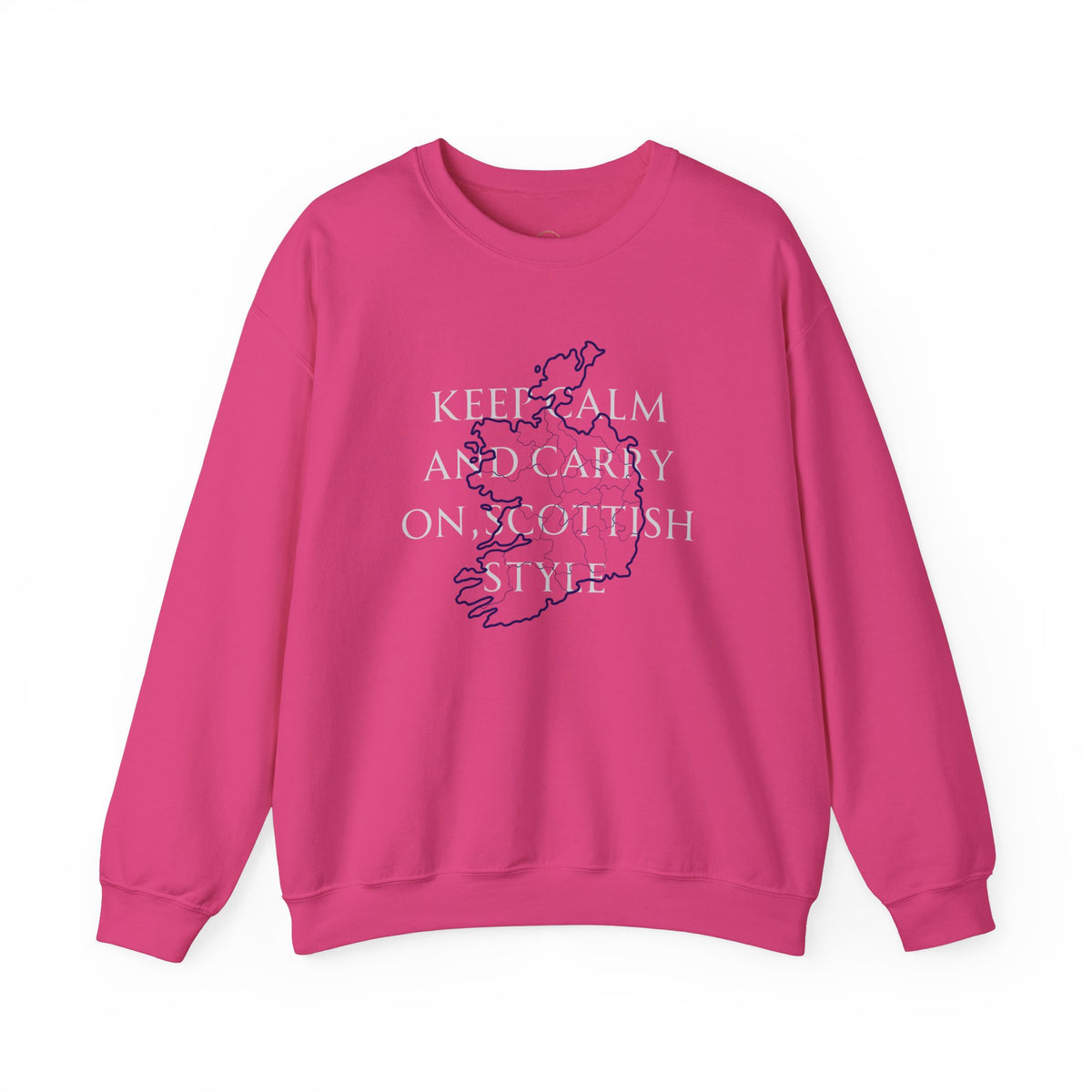 Scottish Style Unisex Sweatshirt Comfortable Outfit Keep Calm and Carry On Design - A1 Majestic