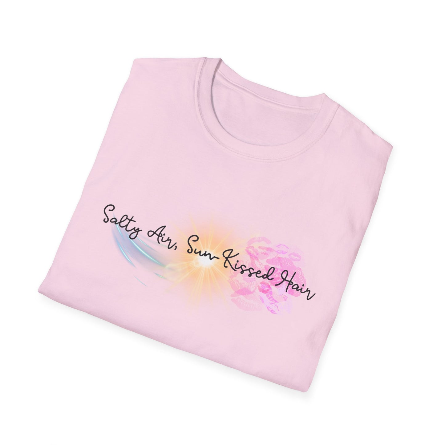Beach Vibes T-Shirt - Salty Air, Sun Kissed Hair Tee - Summer Outfit - Gift for Ocean Lovers