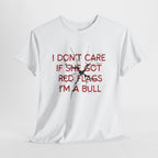 I don't care red flags t shirt men
