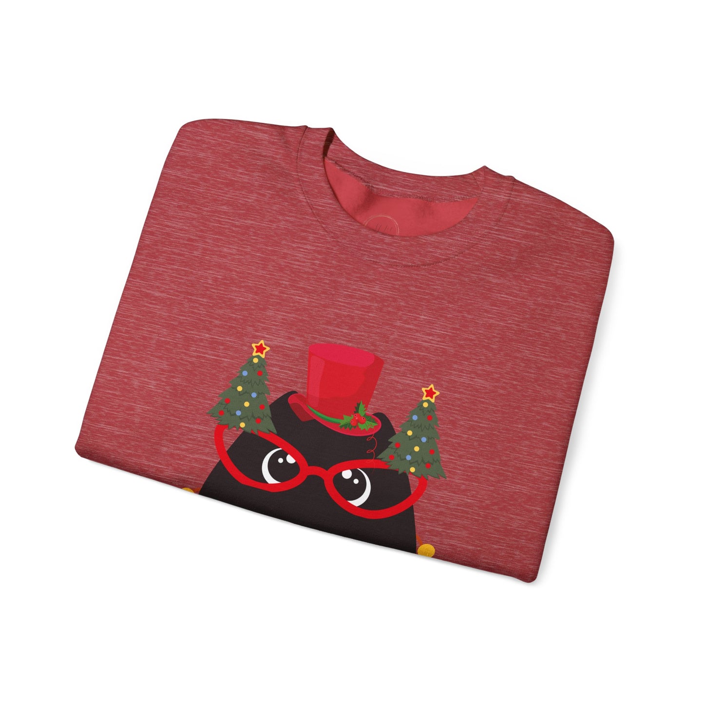 Christmas Cat Crewneck Sweatshirt