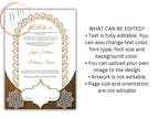 Nikkah Certificate Digital Download Personalised, A4, A3, Template, Editable, Purple Nikkah Nama, Nikkah Contract, Muslim Contract. NN288