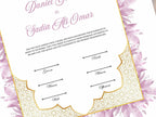 Nikah Certificate | Elegant Digital Islamic Marriage Contract for a Modern Muslim Wedding | Certificate Muslim | NikahNama. NN295