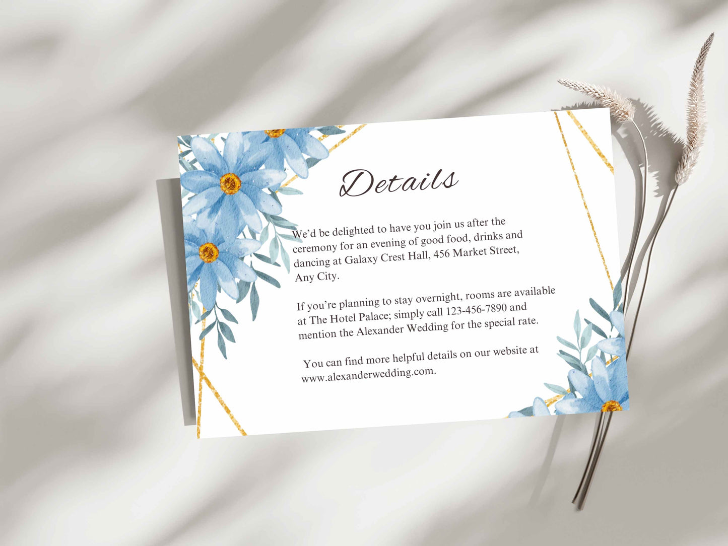 Wedding Invitation Bundle, RSVP, Thank You Card, Table Card, Menu Card, Reception Card, Details Card. WI234