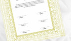 Nikkah Certificate Digital Download Personalised, A4, A3, Template, Instat Download. NN109
