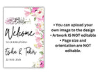 Nikkah Wedding Welcome Sign, Digital Wedding Sign, Nikkah sign, Printable Nikkah Ceremony Decorations, Islamic Marriage Ceremony. WS14