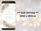 Boho Electronic Wedding Template, Phone Wedding Invitation Electronic, Text Message Invitation, Digital Wedding Invitation, WEI7
