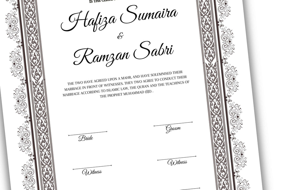 Nikkah Contract Template,Printable Nikkah Contract,Editable Nikkahnama,Muslim Wedding Certificate,Digital Download. NN122
