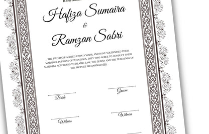 Nikkah Contract Template,Printable Nikkah Contract,Editable Nikkahnama,Muslim Wedding Certificate,Digital Download. NN122