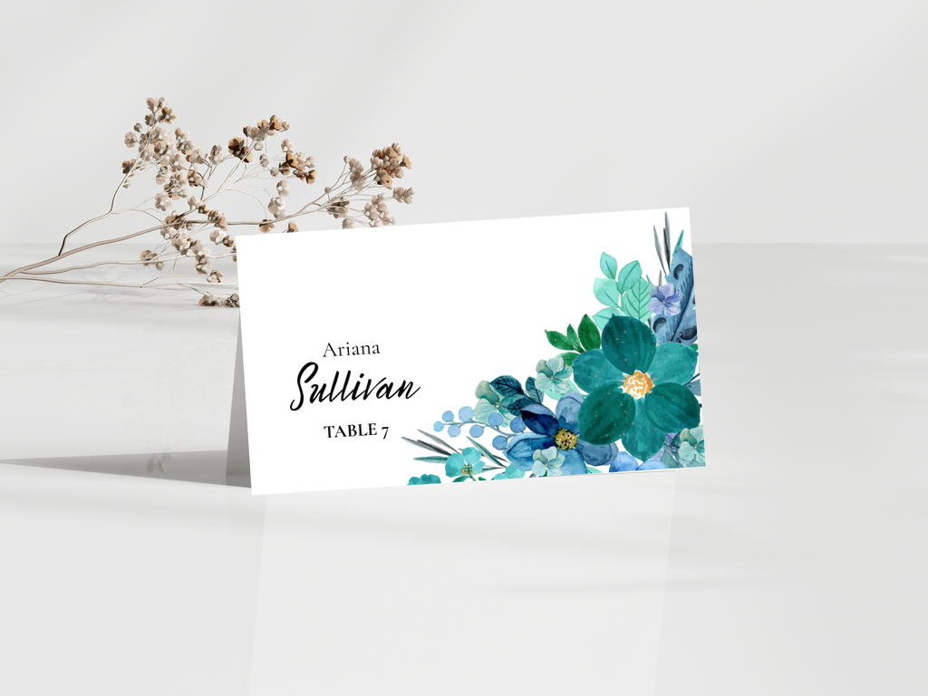 Menu Card, Thank You Card & Table Card Template Set. WI216