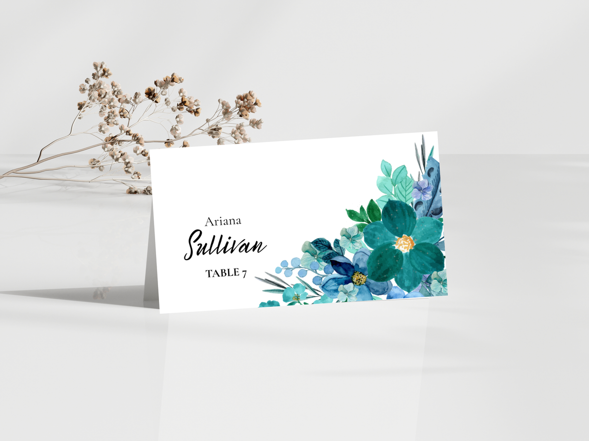 Menu Card, Thank You Card & Table Card Template Set. WI216
