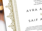 Nikkah Certificate Digital Download Personalised, A4, A3, Template, Muslim Wedding Contract, Instat Download. NN285