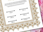Nikkah Certificate Digital Download,A3,A4 Islamic Wedding Contract, Nikkah Nama, Muslim Marriage Certificate Template. NN273
