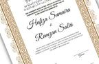 Islamic Marriage Certification | Nikahnama | Contract | Muslim Wedding | Digital Download. NN129