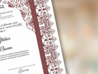 Luxury Nikkah Certificate, Premium A4 Islamic Wedding Contract, Nikkah Nama, Muslim Marriage Certificate, Personalised Names, A4, A3. NN291