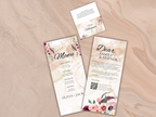 Wedding Menu Card Template, Table Card Thank you Card. WI269