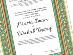 Nikkah Certificate Digital Download, Editable, Template, Muslim Contract, Muslim Marriage, A4, A3, Template, Instat Download. NN171