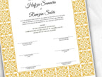 Printable Nikkah Contract Template | Islamic Marriage | PDF Muslim Marriage Contract | Authentic Islamic Wedding Sign Agreement. NN117