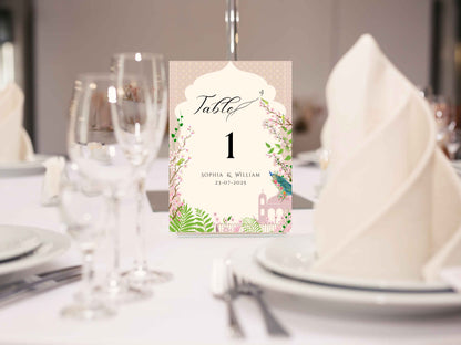 Wedding Table Number Template, Wedding Number, Printable Table Number, Editable Template, Wedding Decor, Modern Table Numbers. TS3