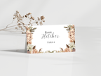 Wedding Menu & Thank You Template | Editable Canva Place Card. WI218