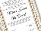 Nikkahnama | A4/A3 Custom Luxury Nikkah Contract | Digital contract | Inspired Luxury Nikkahnama | Nikkah Certificate Pdf Template. NN142