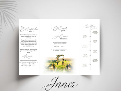 Venue Wedding Invitation Template | Editable Wedding Invite | Printable Digital Download | Elegant Wedding Card. WI160