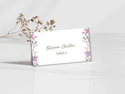 Wedding Menu Template, Thank You Card. WI198