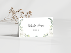 Wedding Menu & Thank You Card Template | Editable Printable Table Place Card. WI203