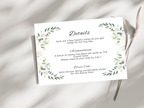 Wedding Invitation Bundle, RSVP, Thank You Card, Table Card, Menu Card, Reception Card, Details Card. WI248