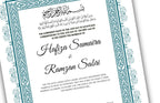 A4/A3 Nikkah Certificate, Digital Editable Template, Editable Nikkahnama,Muslim Wedding Certificate. NN124
