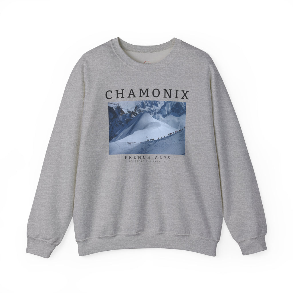 Chamonix Sweatshirt, Chamonix Sweater, Alpine Style Sweatshirt, Ski Sweatshirt Unisex