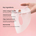 Collagen Real Deep Mask, Hydrating Overnight Hydrogel Mask, Pore Minimizing, Elasticity, Plumping Improvement, Korean Skincare, Stocking Stuffers for Teen Girls | 1.19oz(34g) x 4ea
