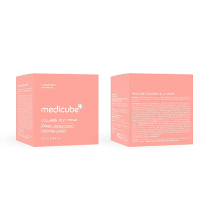 Medicube Collagen Jelly Cream- Niacinamide & Freeze-Dried Hydrolyzed Collagen - Boosts skin's barrier hydration and gives 24h Glow & Lifted Look - Korean skincare (1.69 Fl Oz (Pack of 1))