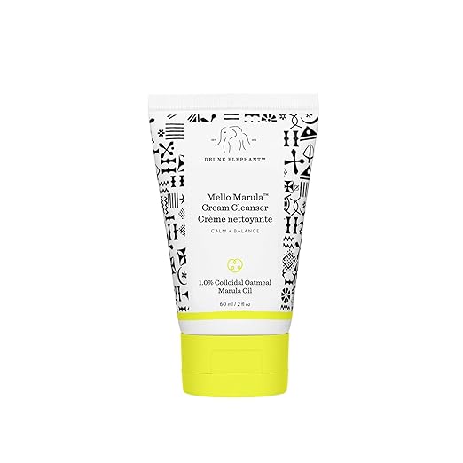 Drunk Elephant Mello Marula Cream Cleanser - Calming Face Wash - Clean Clinical Skincare - Cruelty-Free - Dermatologist-Tested - Free of Essential Oils, Silicones, and Fragrance